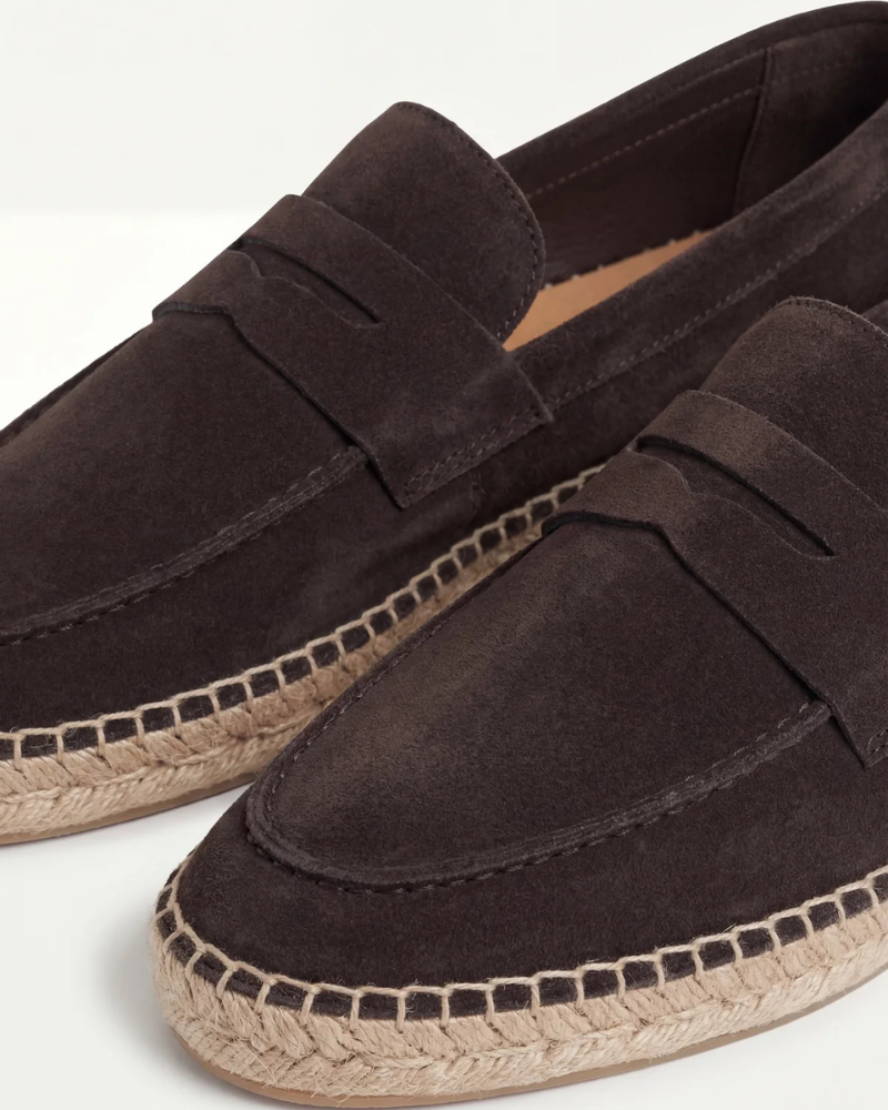 Espadrille Riviera café — profil