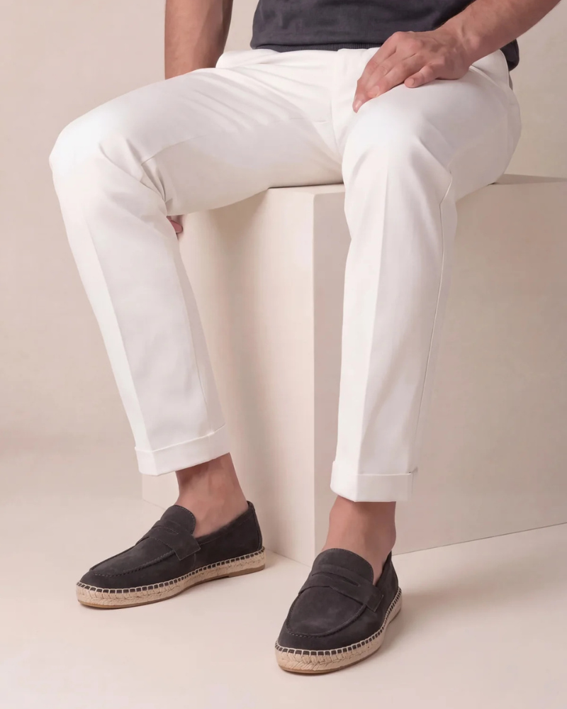Espadrille Riviera café — porté