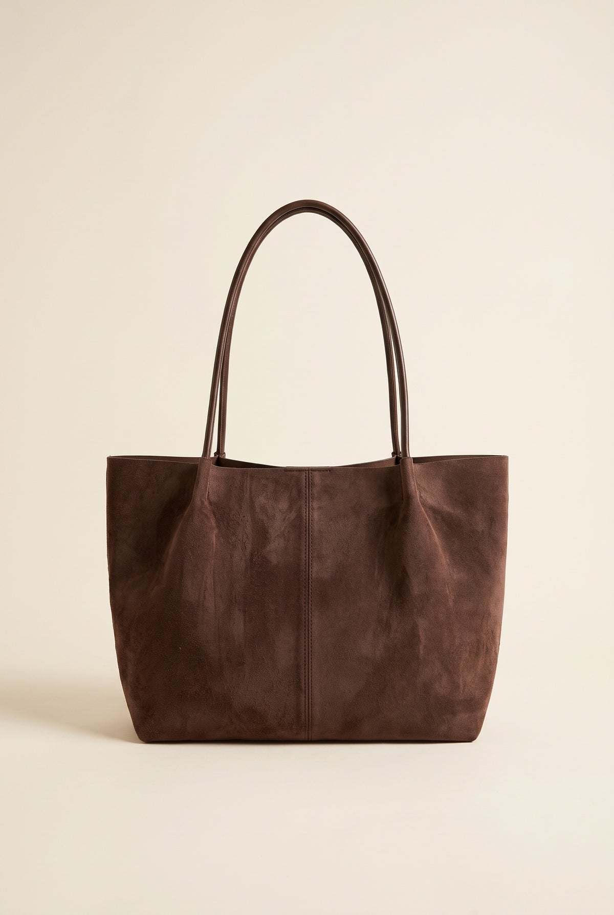 Cheska Faux Suede Tote with Pouch
