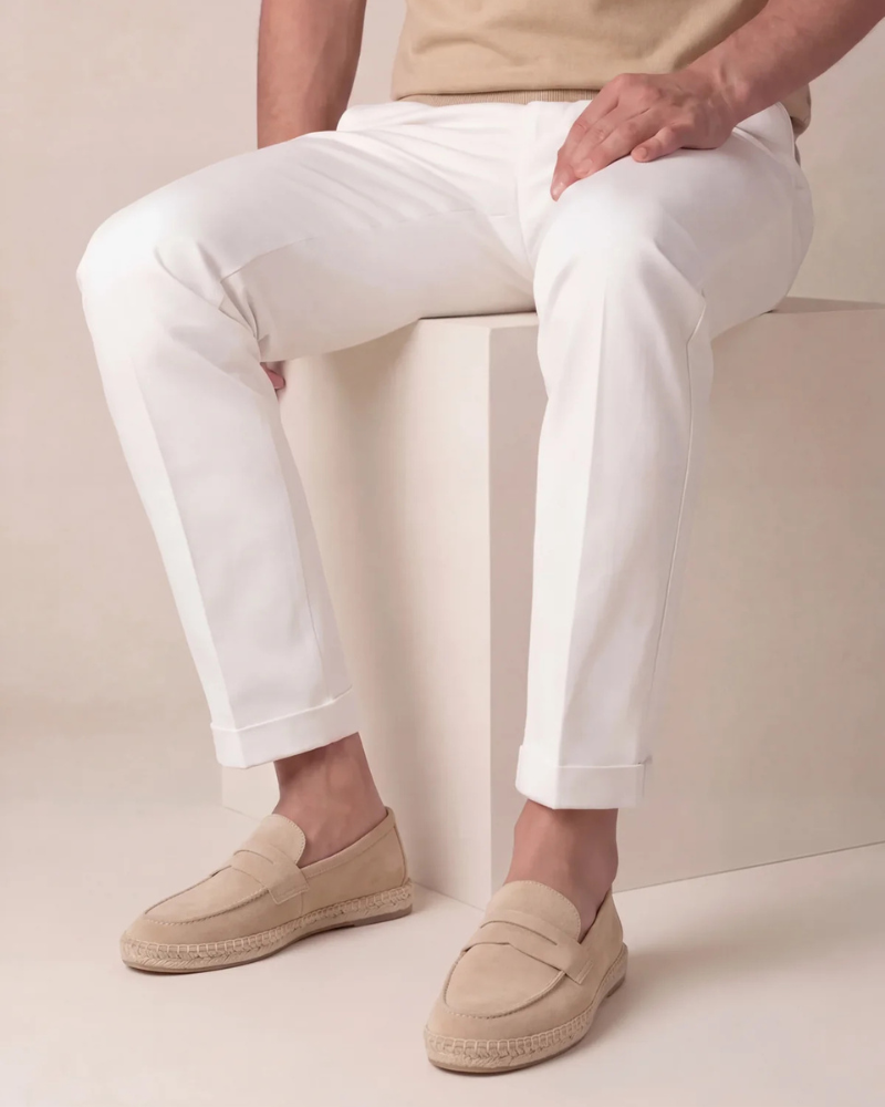 Espadrille Riviera beige — porté