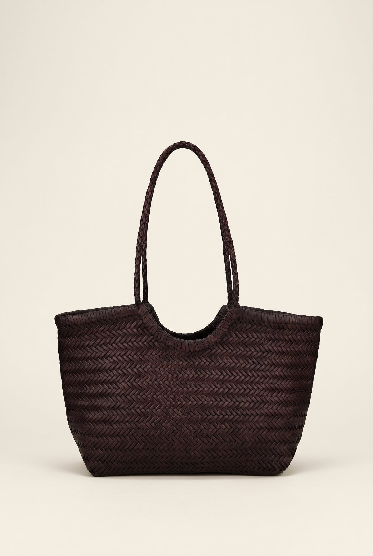 Rica Woven Faux Leather Tote