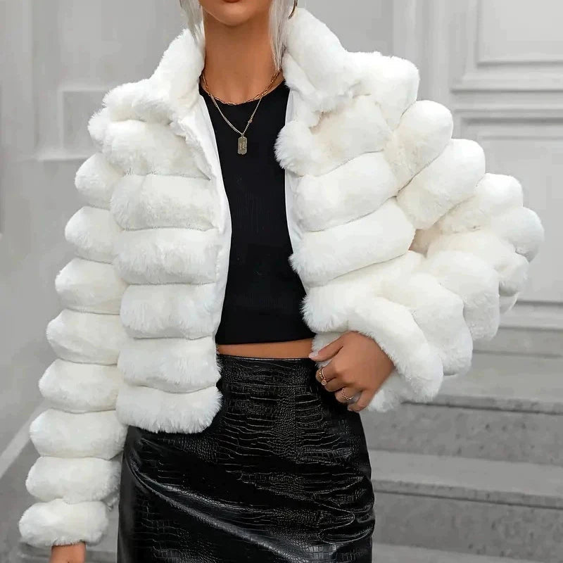 BLANCHE — Manteau en Peluche