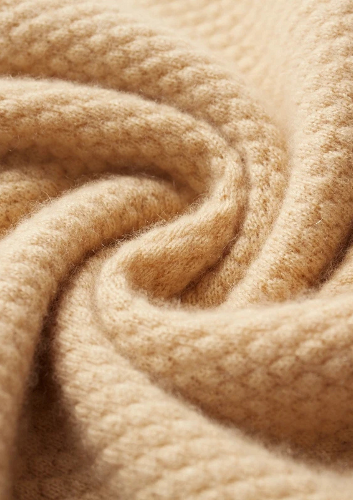 Polo bicolore en cachemire premium moutarde