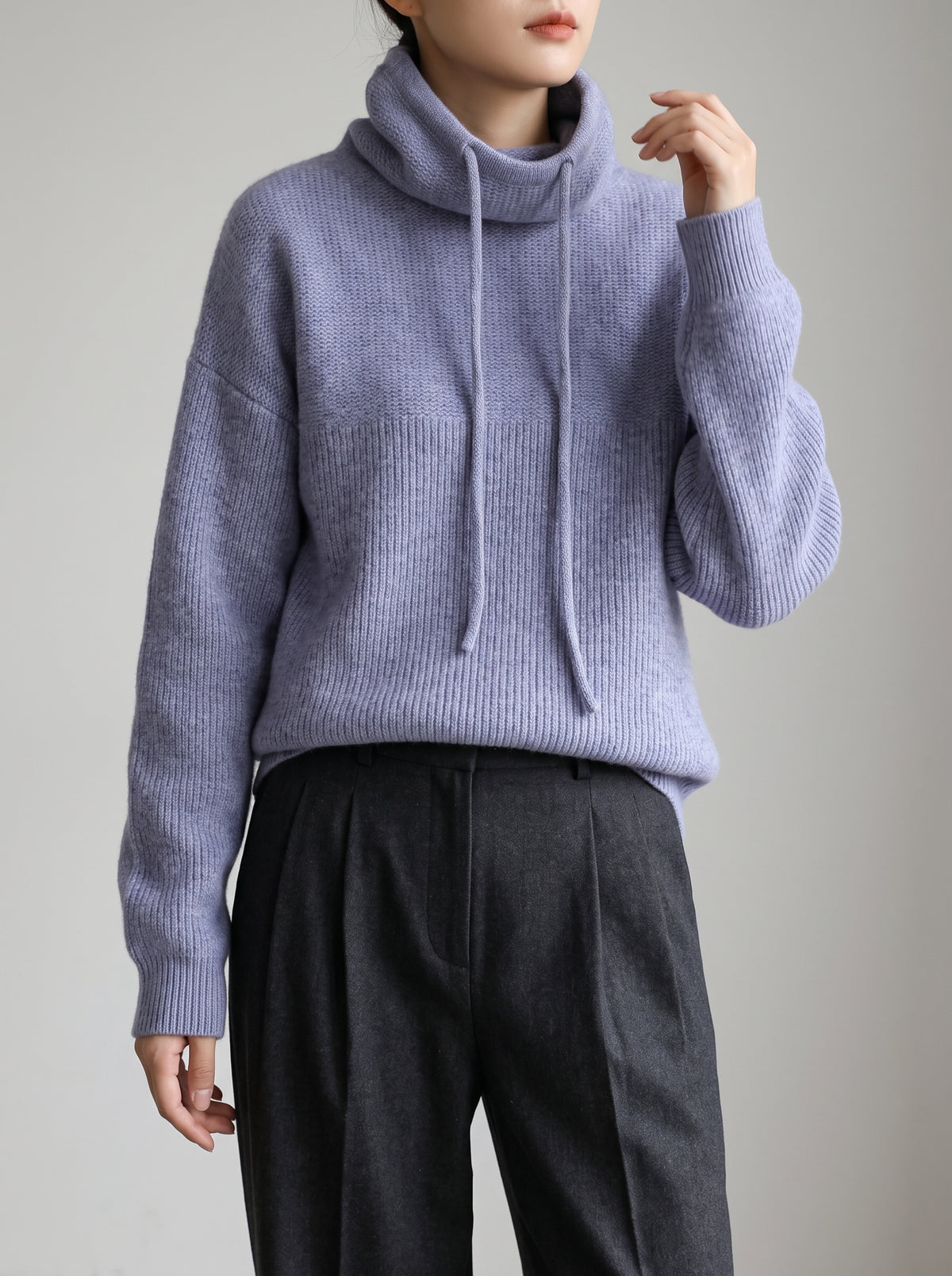 Nicole Hooded Jumper - Dark Green