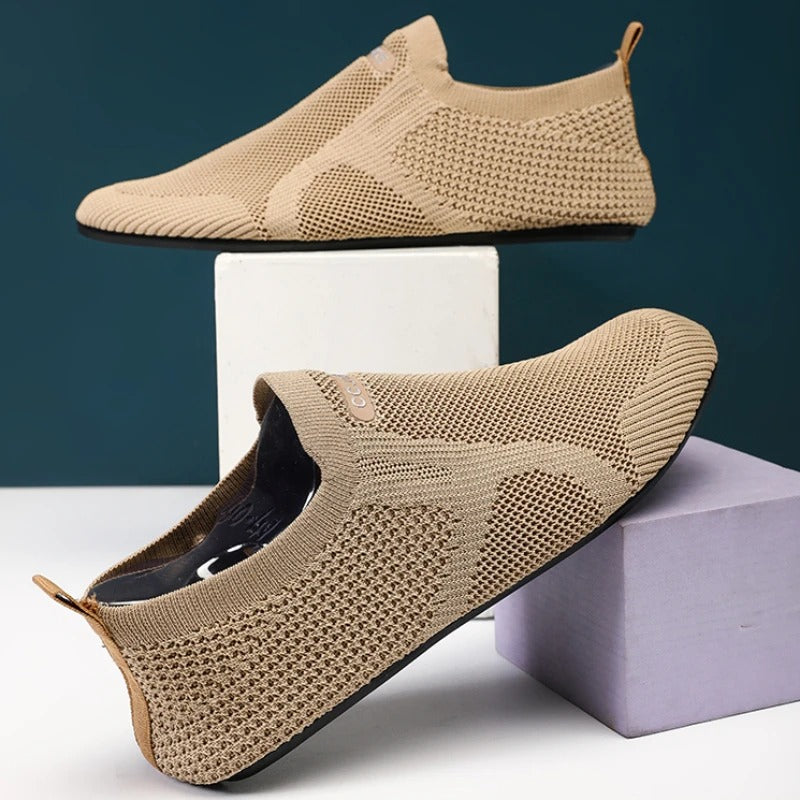 Mules tricotées à enfiler pour pieds nus