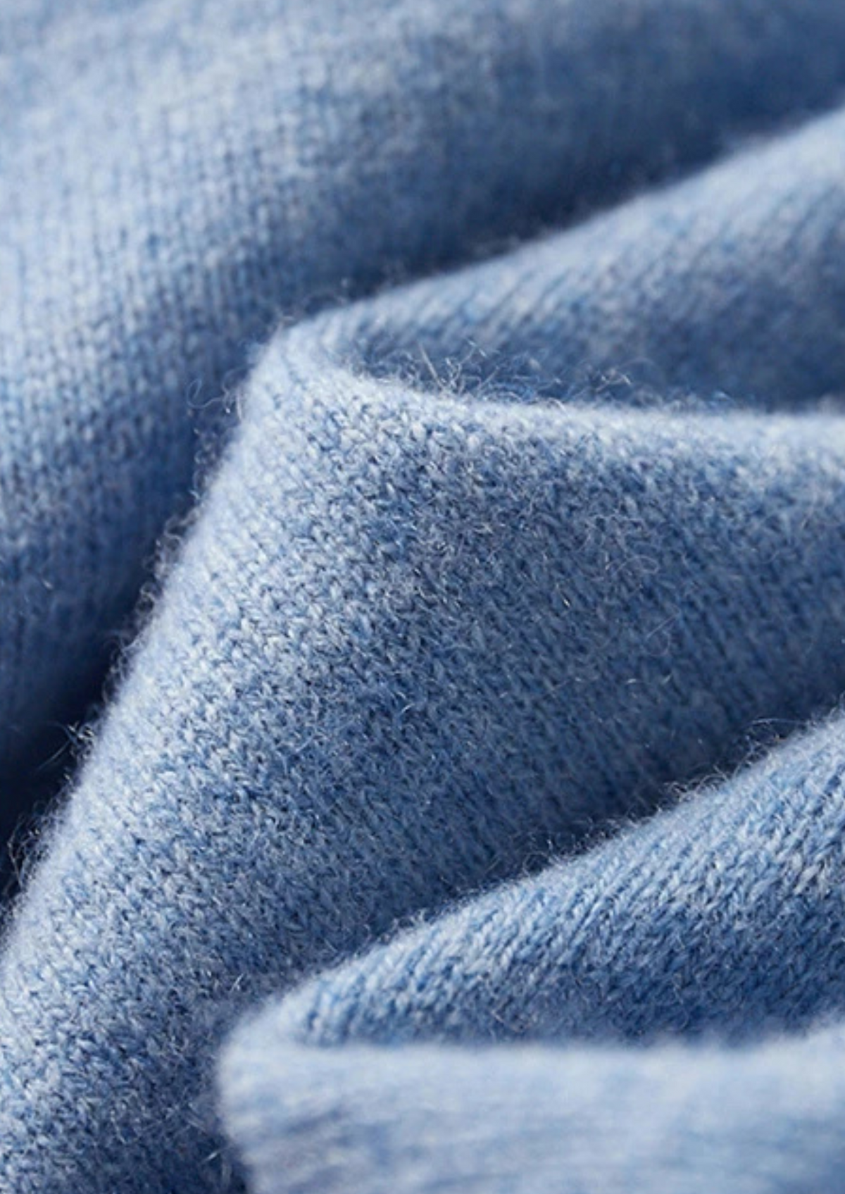 Polo classique en cachemire premium bleu clair