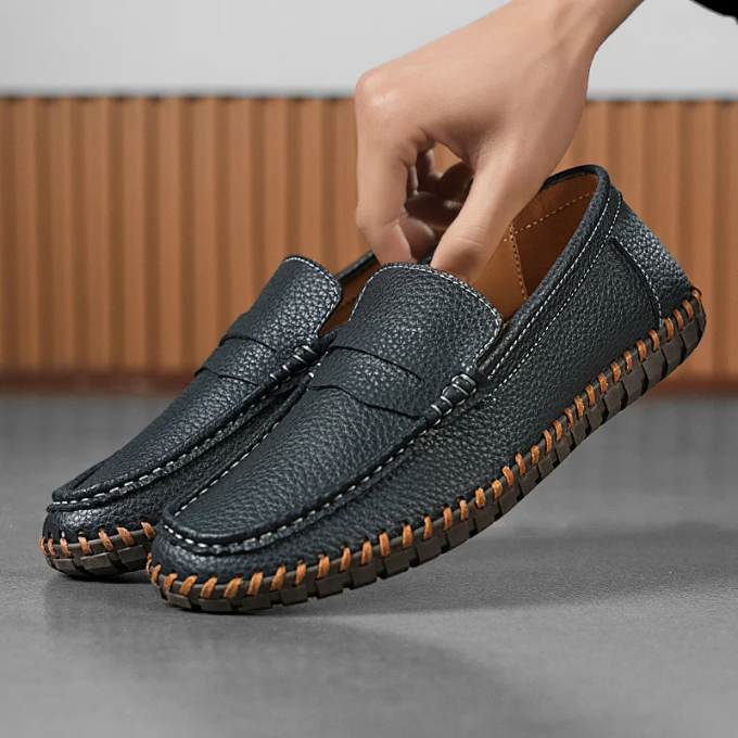 Mocassin Nora en cuir pleine fleur