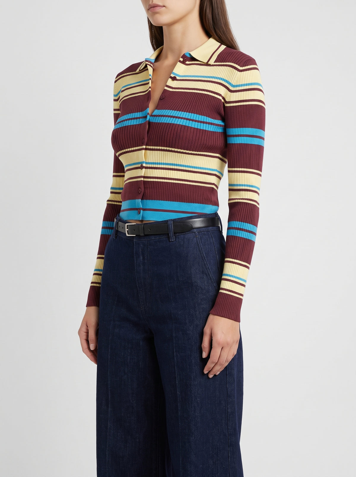 Hope Striped Knitted Cardigan
