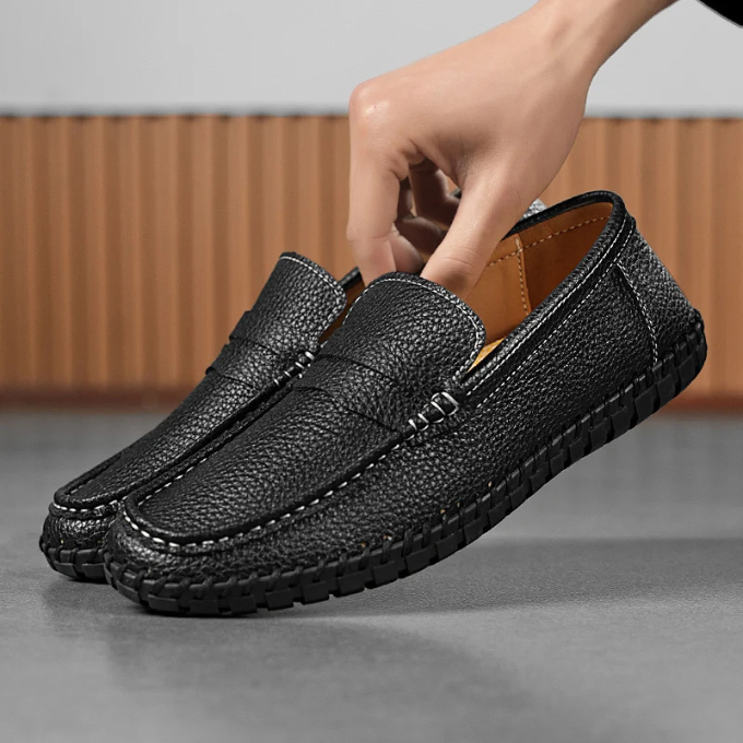 Mocassin Nora en cuir pleine fleur