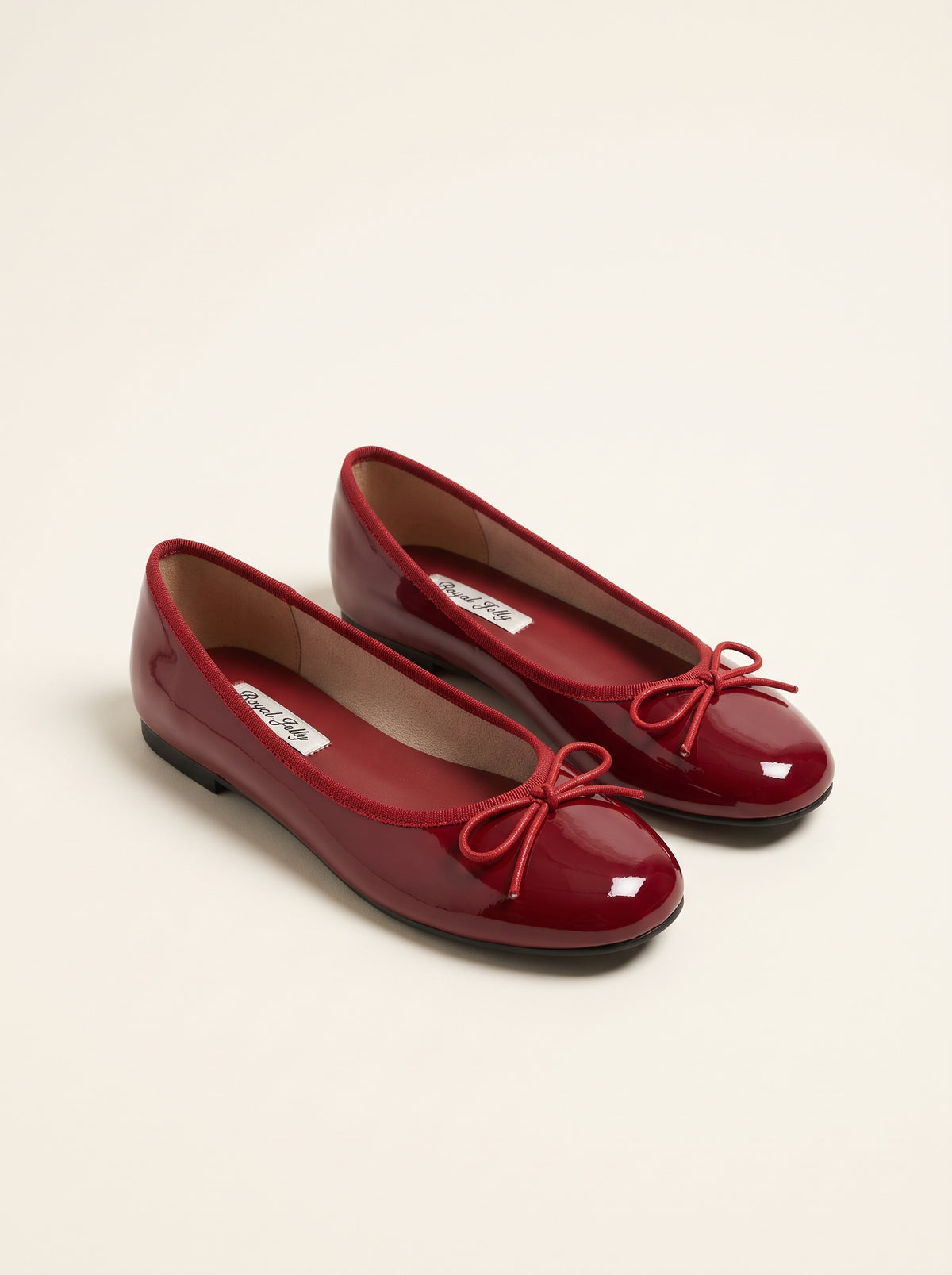 Ballerines Suzette vernies à nœud - Rouge