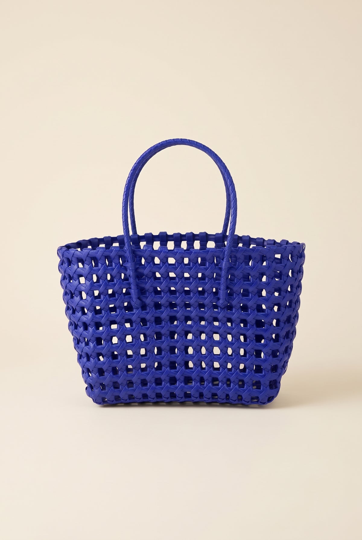 Cabas Cresta à tressage ajouré - Bleu profond