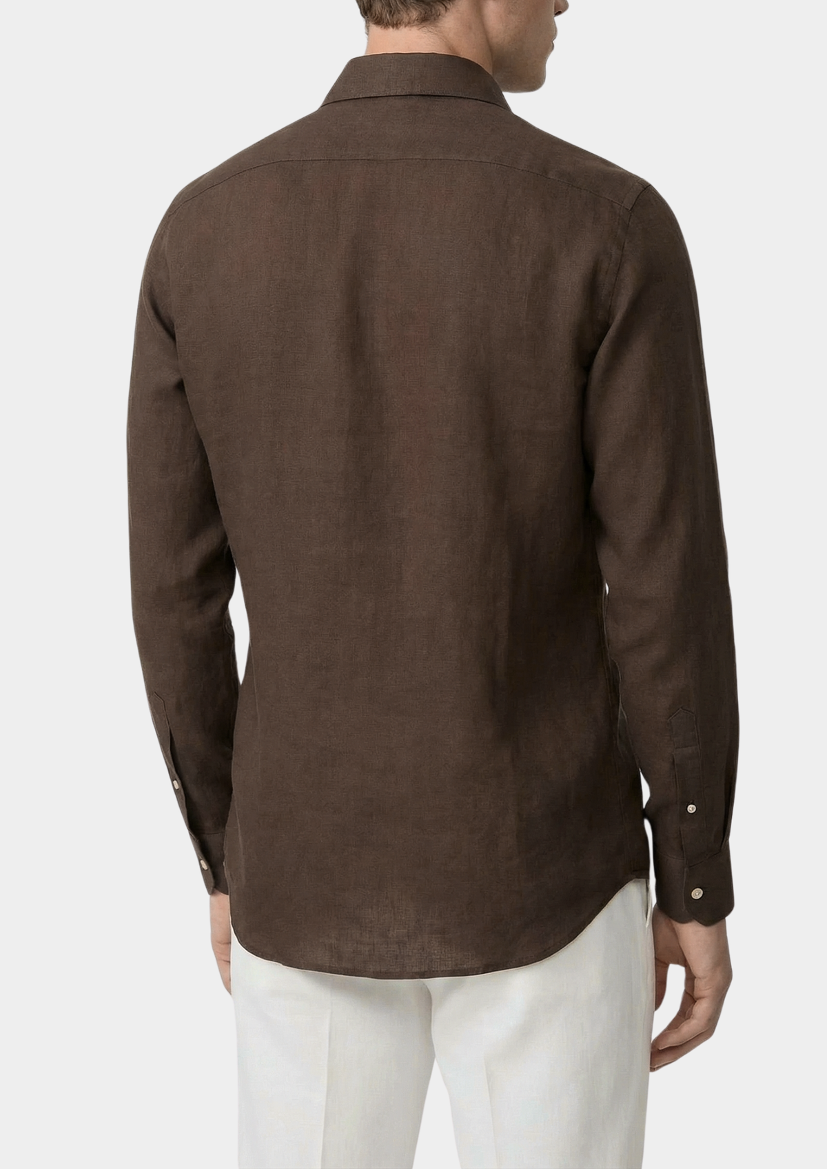 Chemise côtière Portofino marron foncé