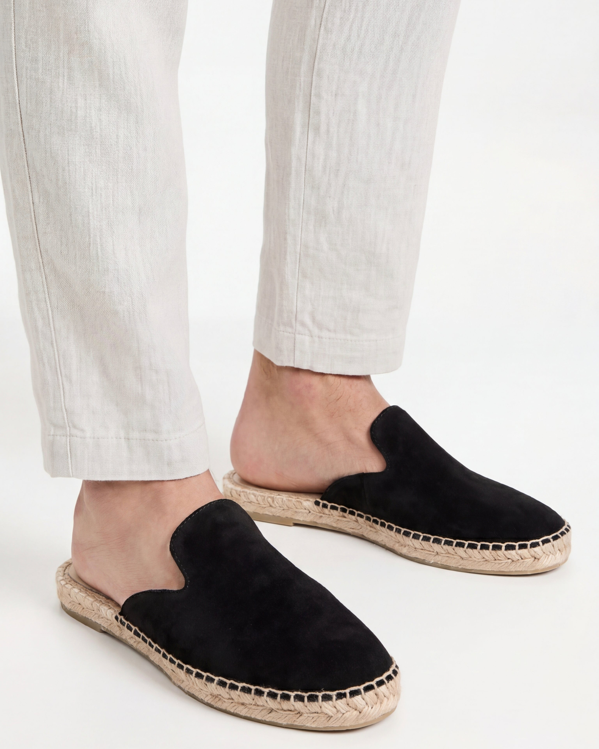 Mule Cap-Ferrat noir — profil