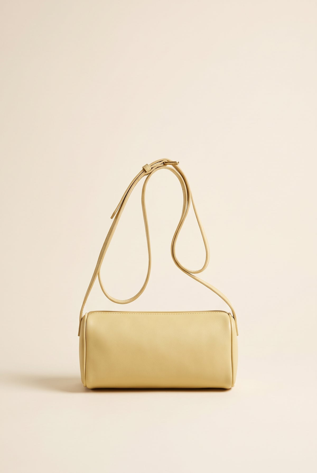 Bianca Compact Faux Leather Shoulder Bag — Yellow