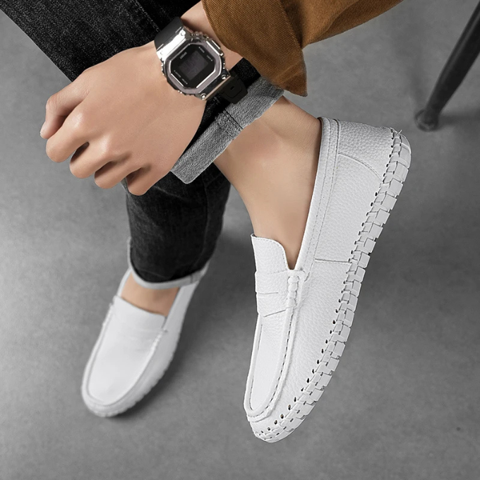 Mocassin Nora en cuir pleine fleur