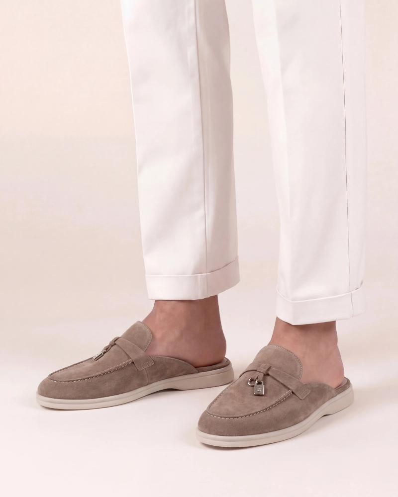 Mule Saint-Tropez beige — semelle