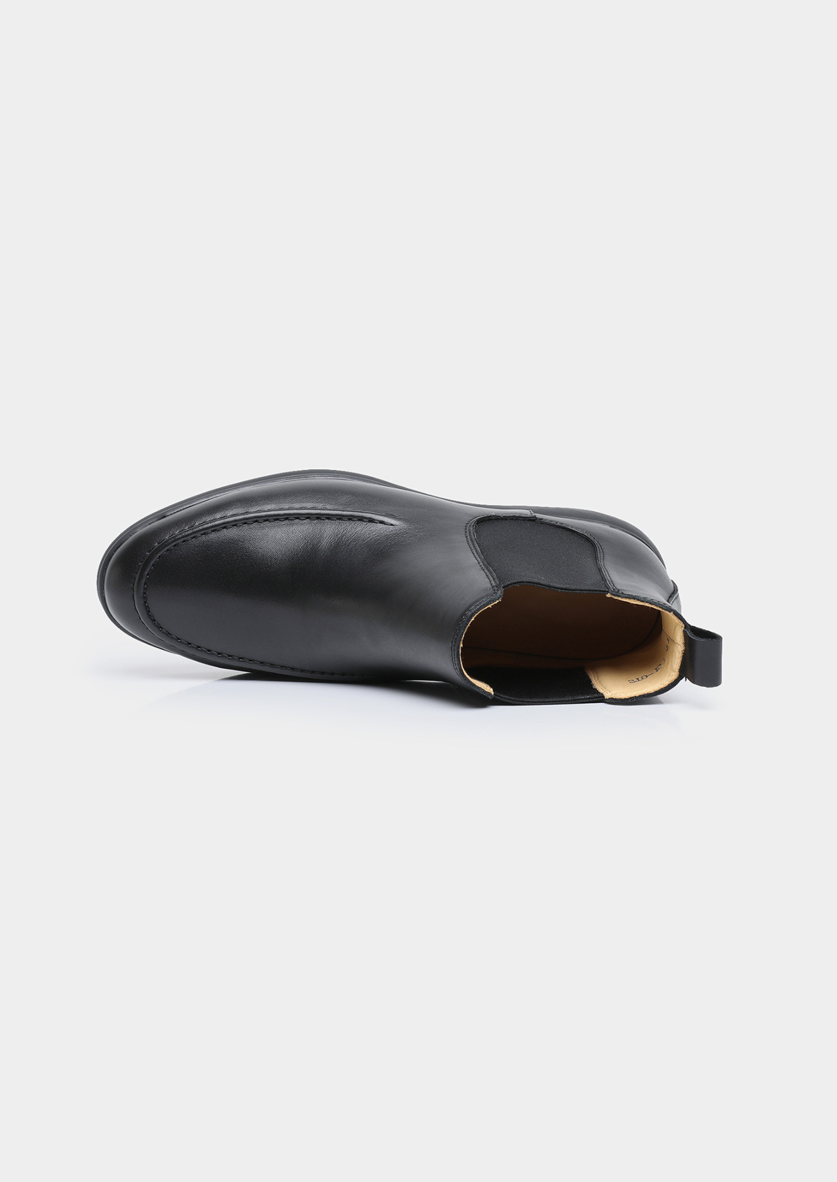 Bottine Chelsea en cuir noir