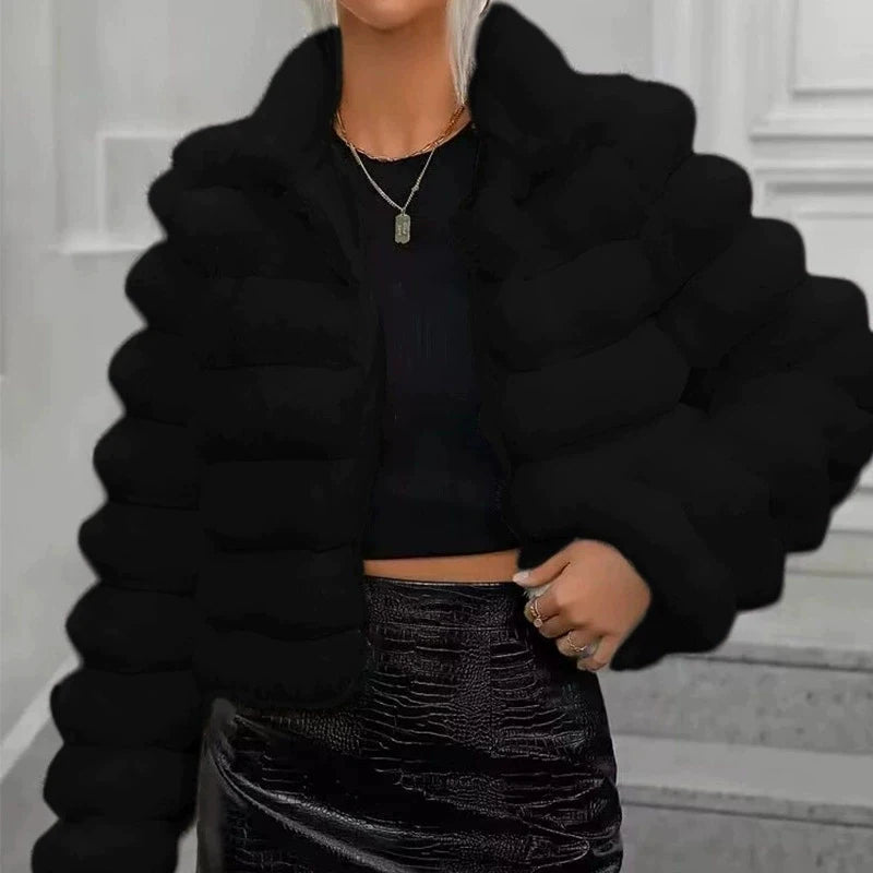BLANCHE — Manteau en Peluche