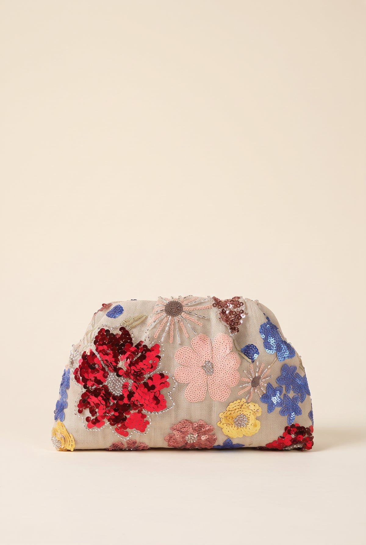 Pochette Sophia à sequins brodée de fleurs - N° 2