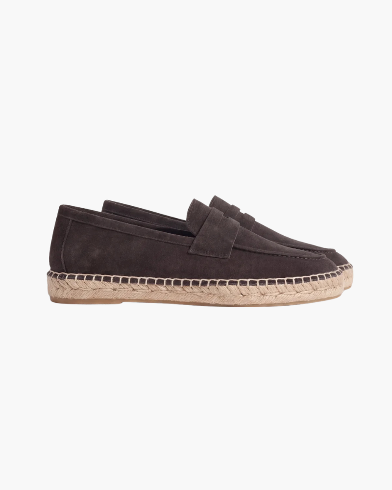 Espadrille Riviera café — détail