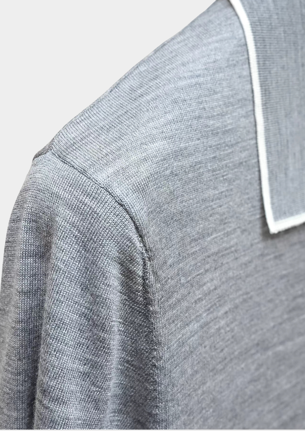 Polo léger Ellis gris clair