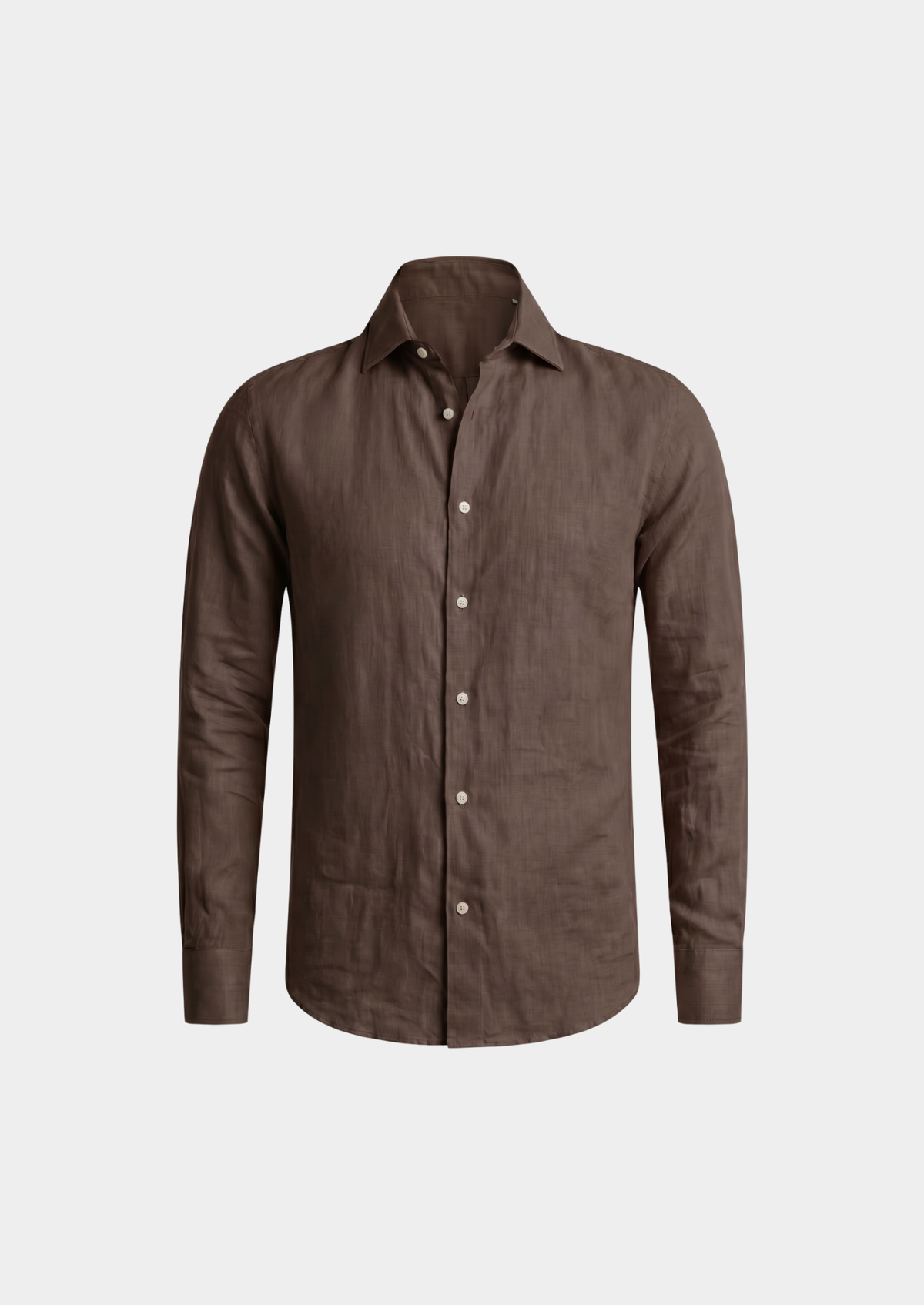 Chemise côtière Portofino marron foncé
