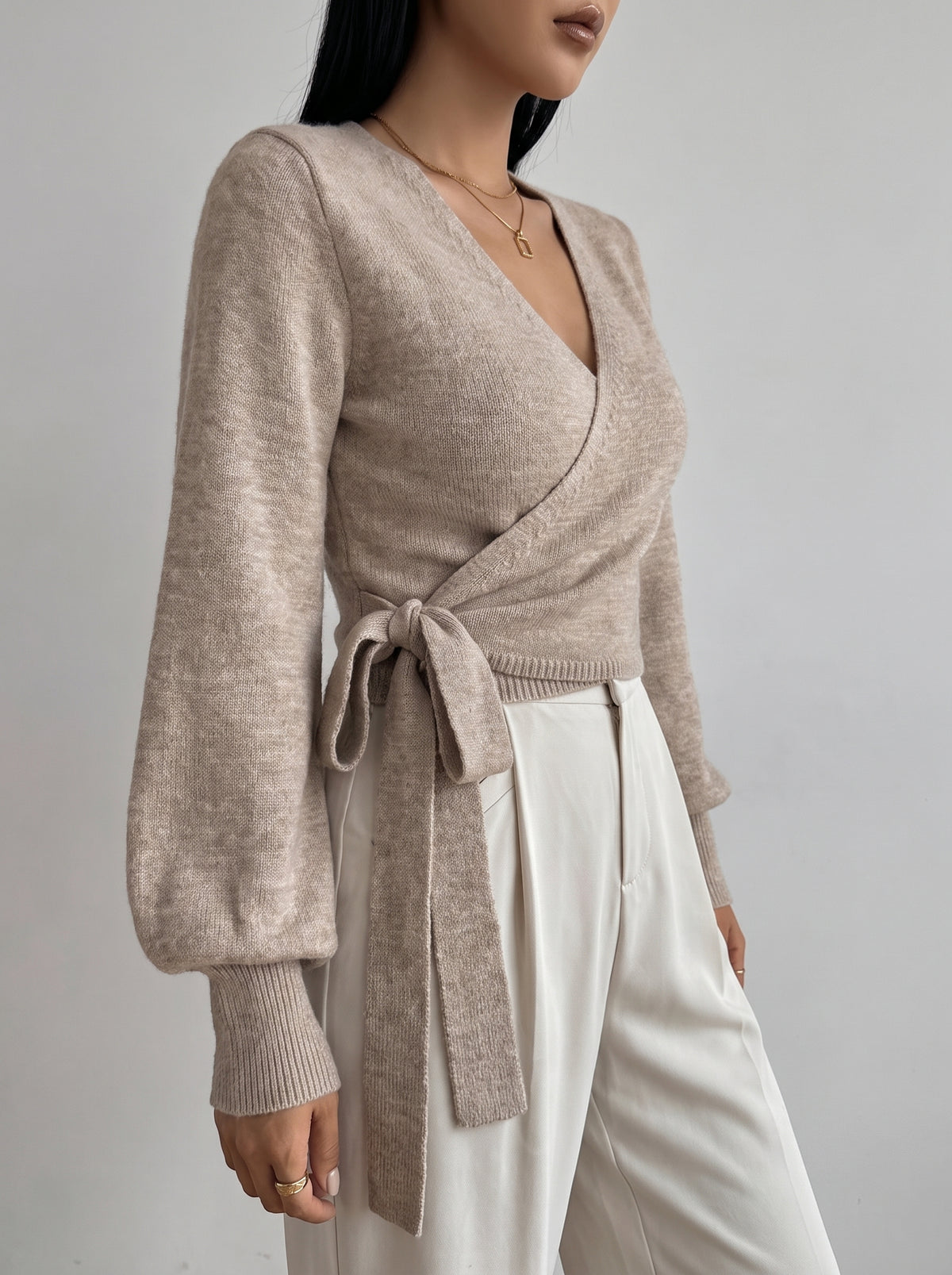 Diana Knitted Cardigan - Beige