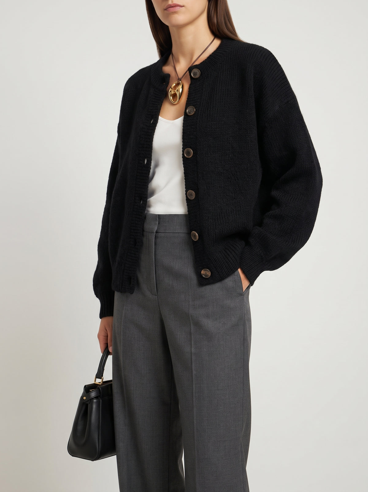 Lucy Knitted Cardigan - Black