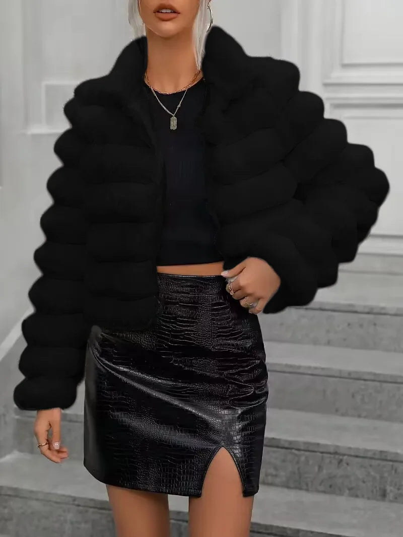 BLANCHE — Manteau en Peluche