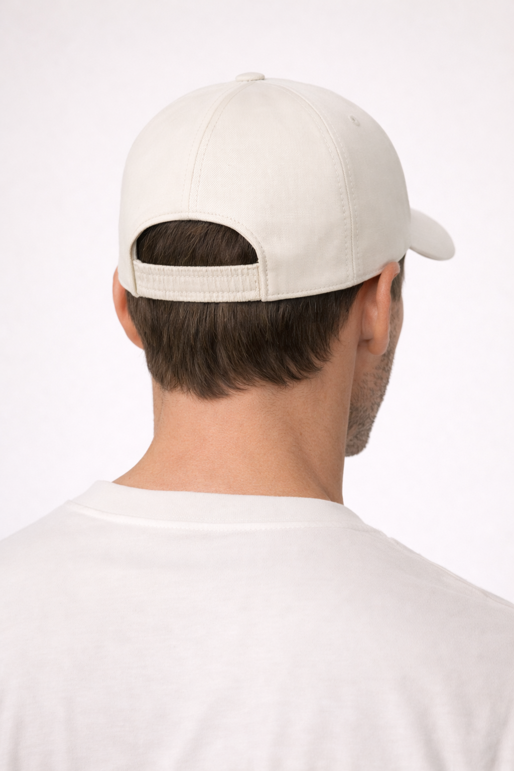 Casquette Riviera Crème — portée