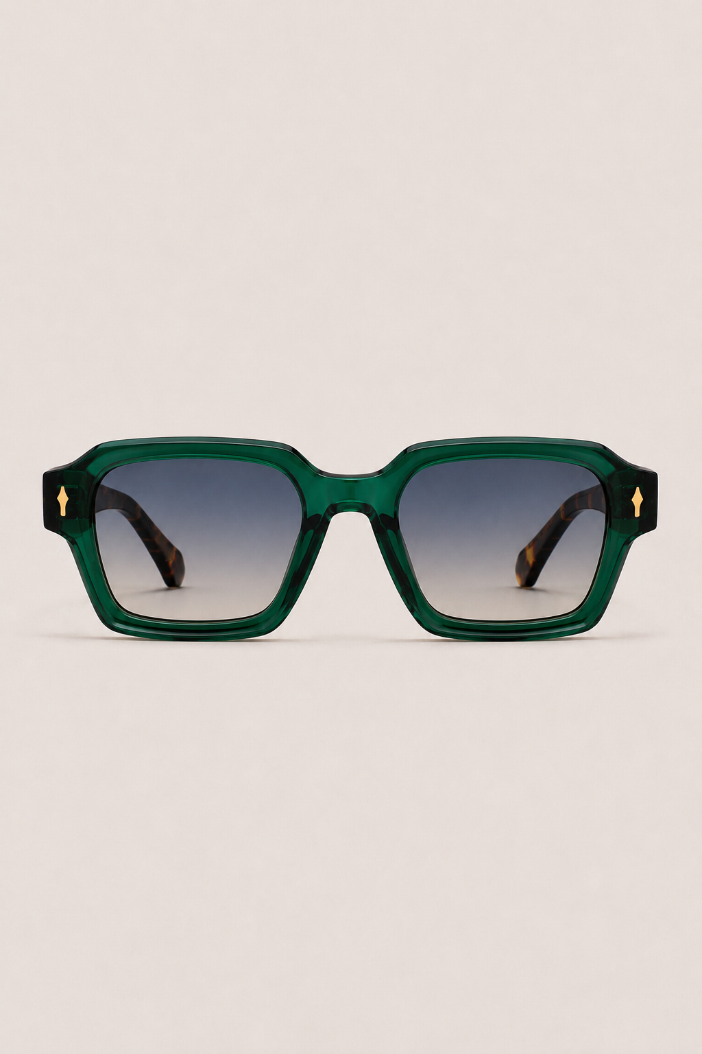 Lunettes Cobalt Lucent Léopard Vert — détail