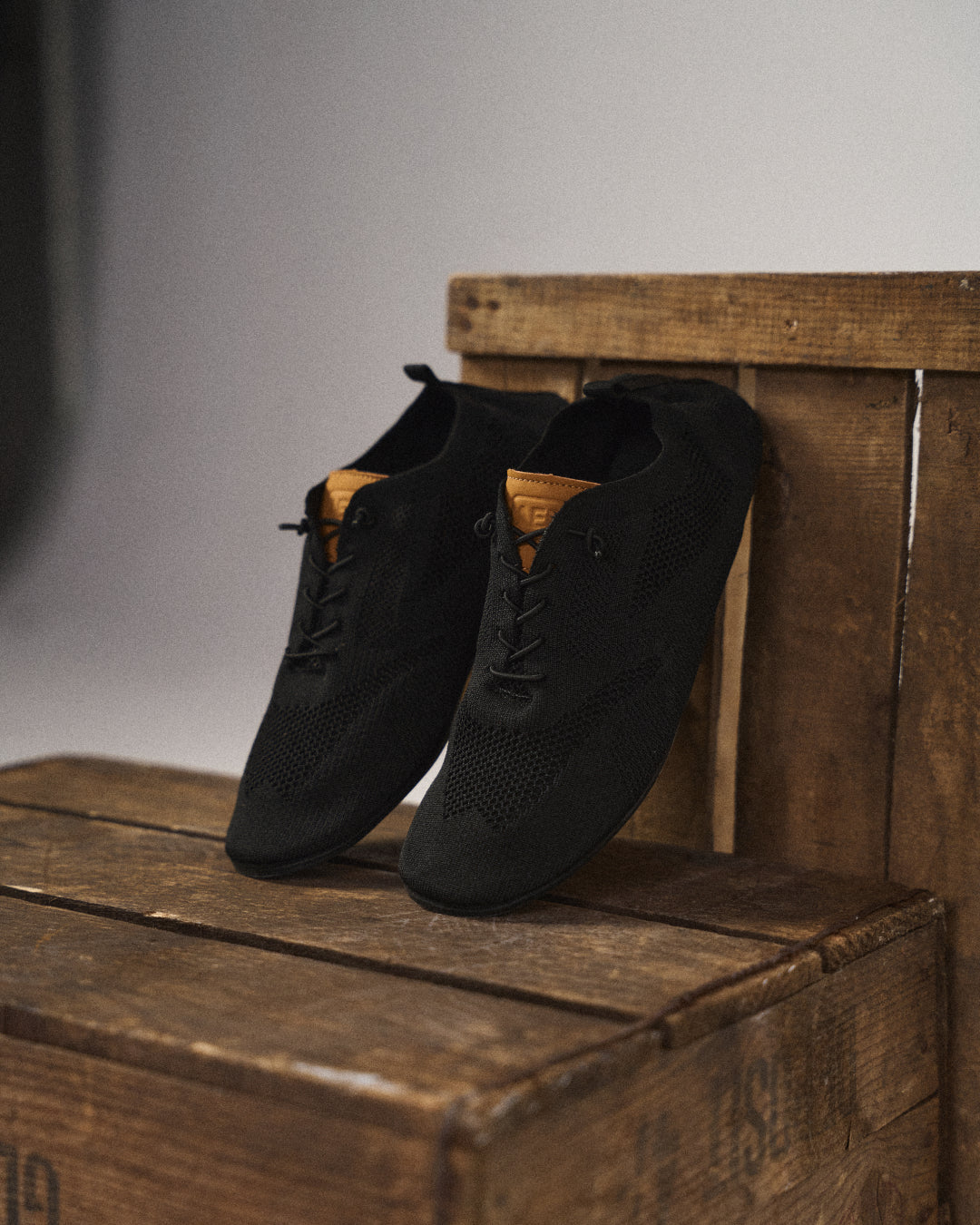 Chaussures slip-on en maille tricotée