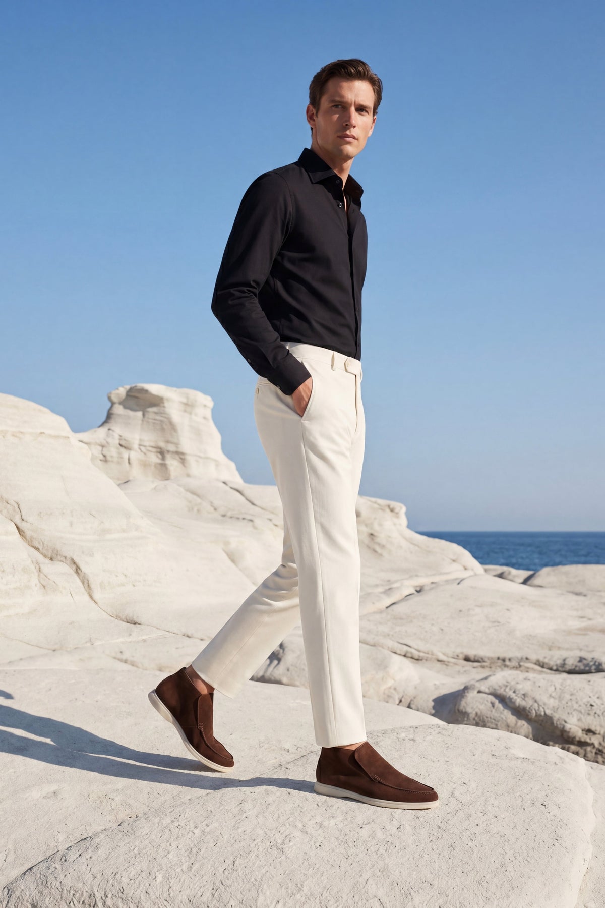 Mocassin Montant Capri Marron — vue arrière
