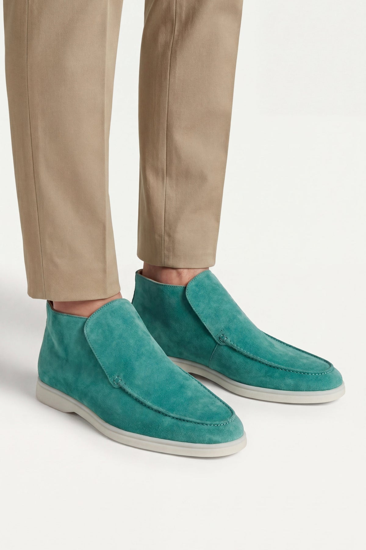 Mocassin Montant Capri Turquoise — profil