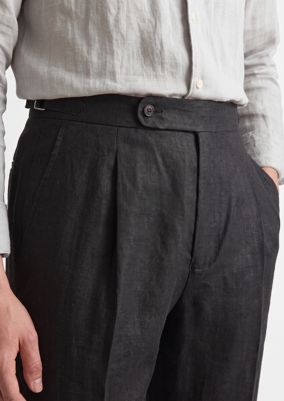 Pantalon côtier à pinces Tuscany noir