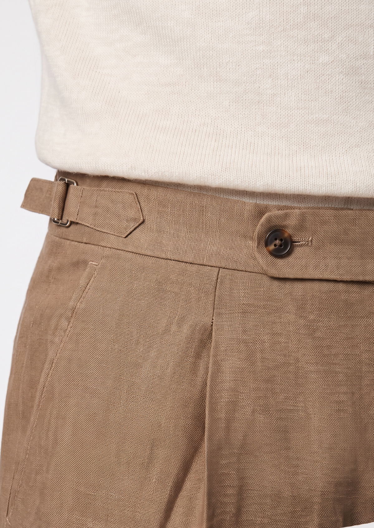 Pantalon côtier à pinces Tuscany caramel