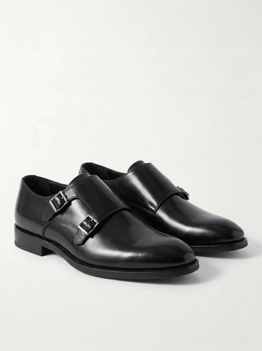 Mocassins Double Boucle en Cuir