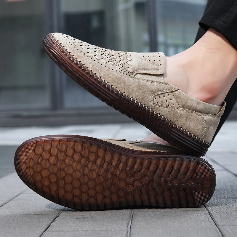 Carter James Mocassin en cuir véritable