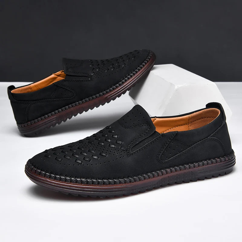 Carter James Mocassin en cuir véritable