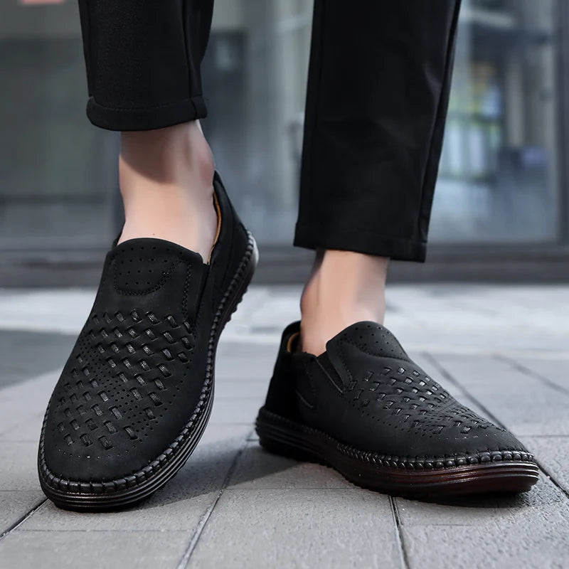 Carter James Mocassin en cuir véritable