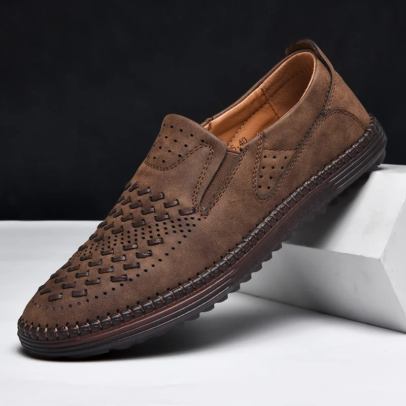 Carter James Mocassin en cuir véritable