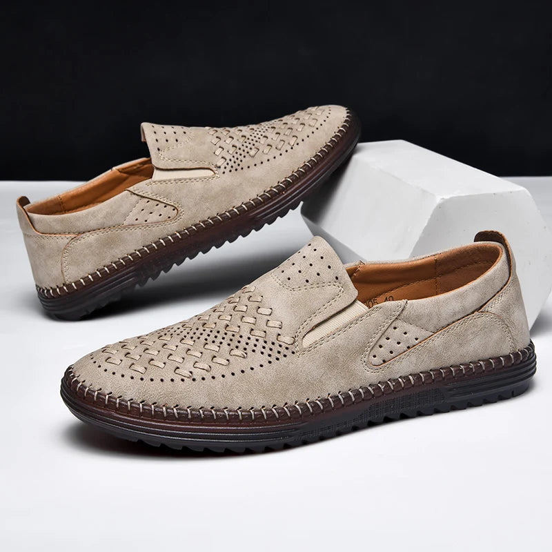 Carter James Mocassin en cuir véritable
