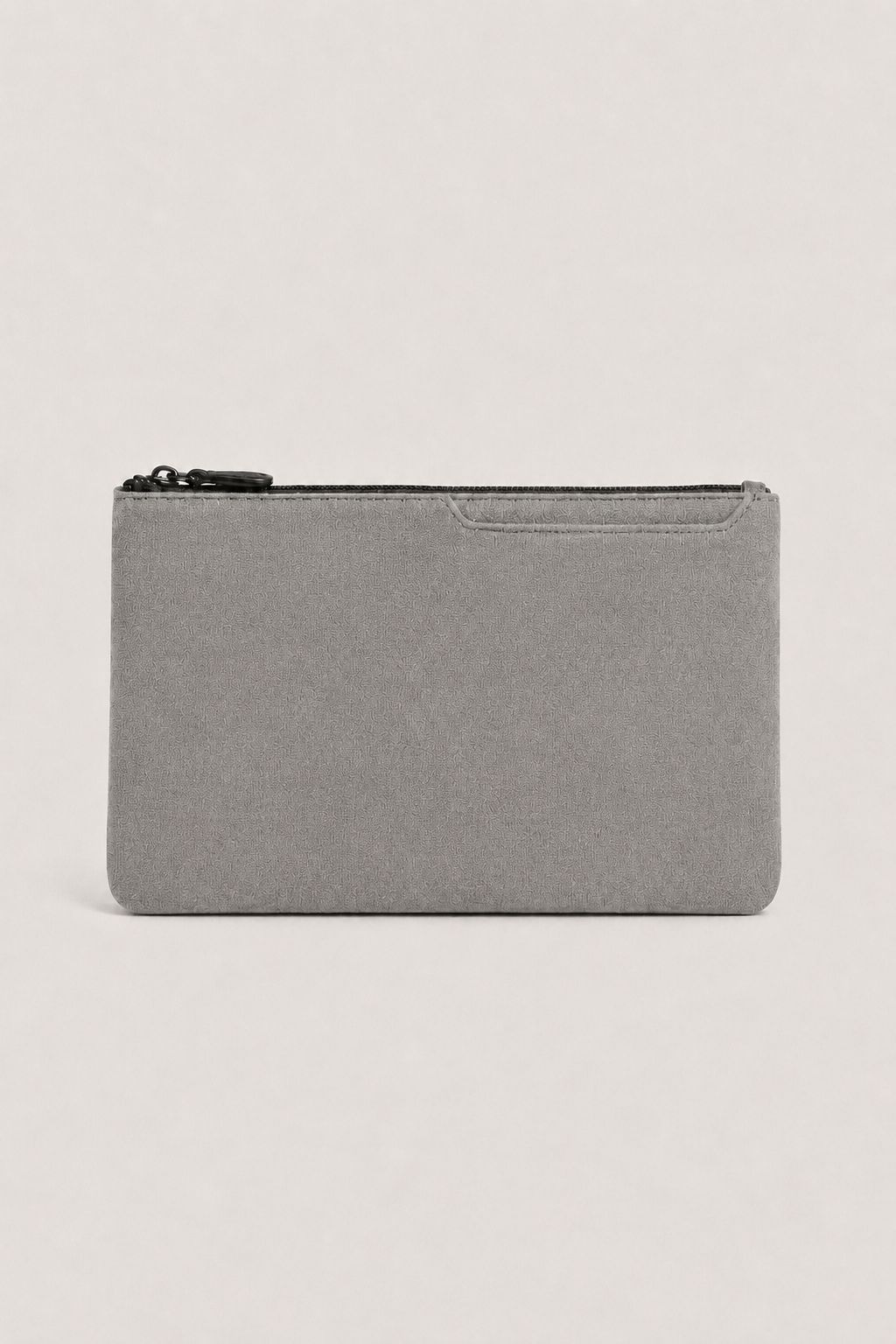 Pochette Alcantara Gris Perle — vue principale