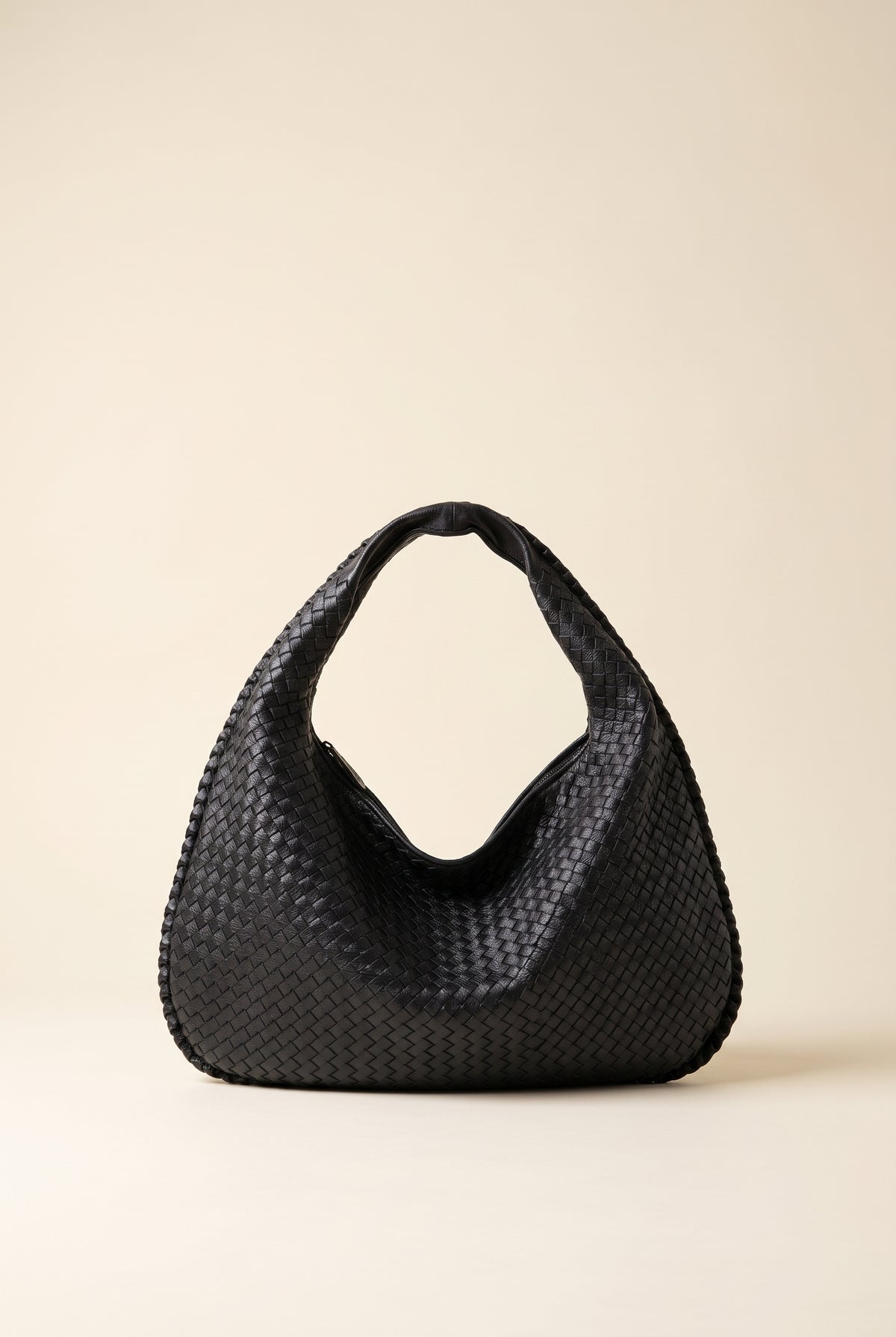 XL Woven Leather Bag