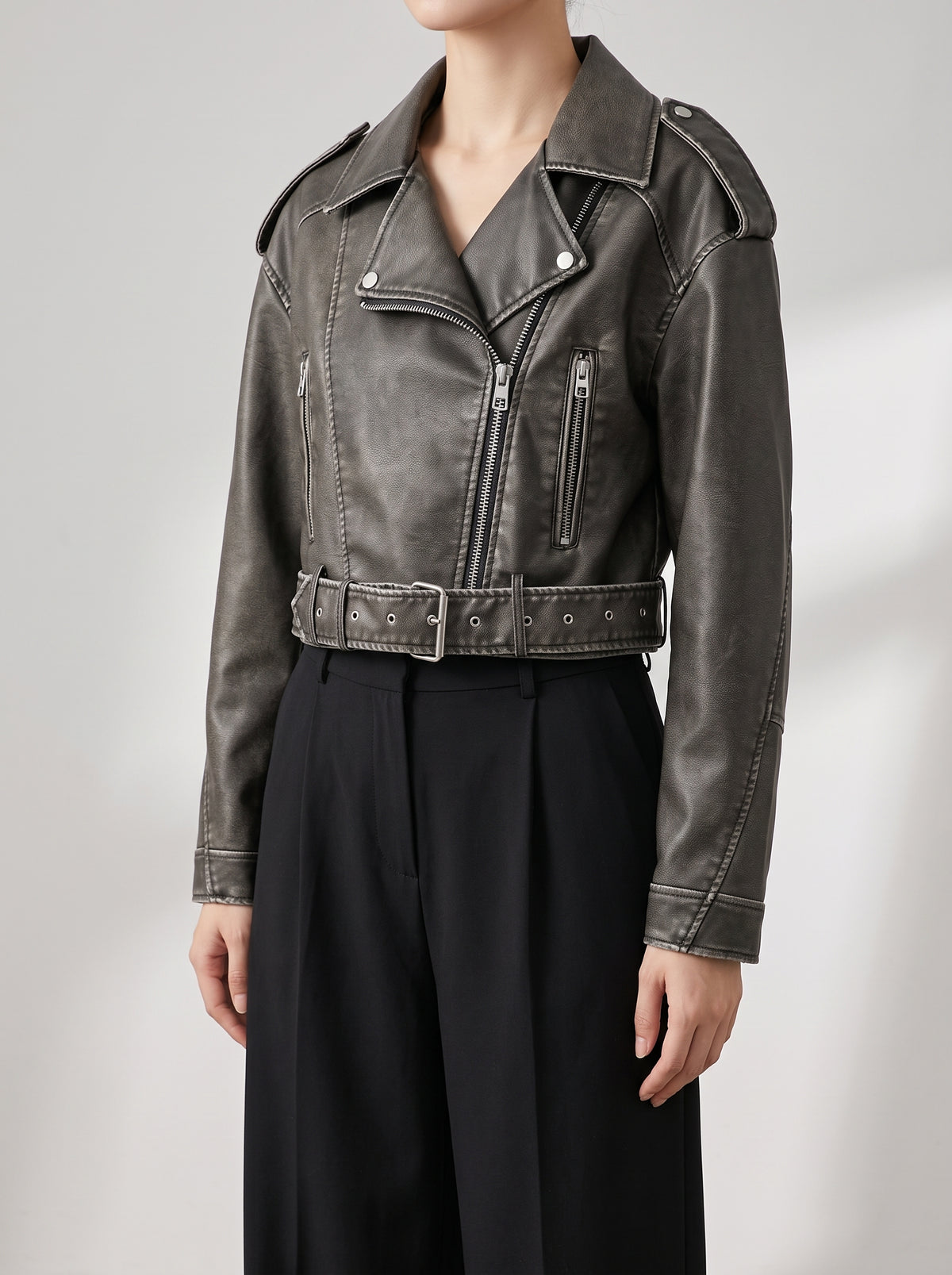 Veste Noémie à col rabattu - Noir