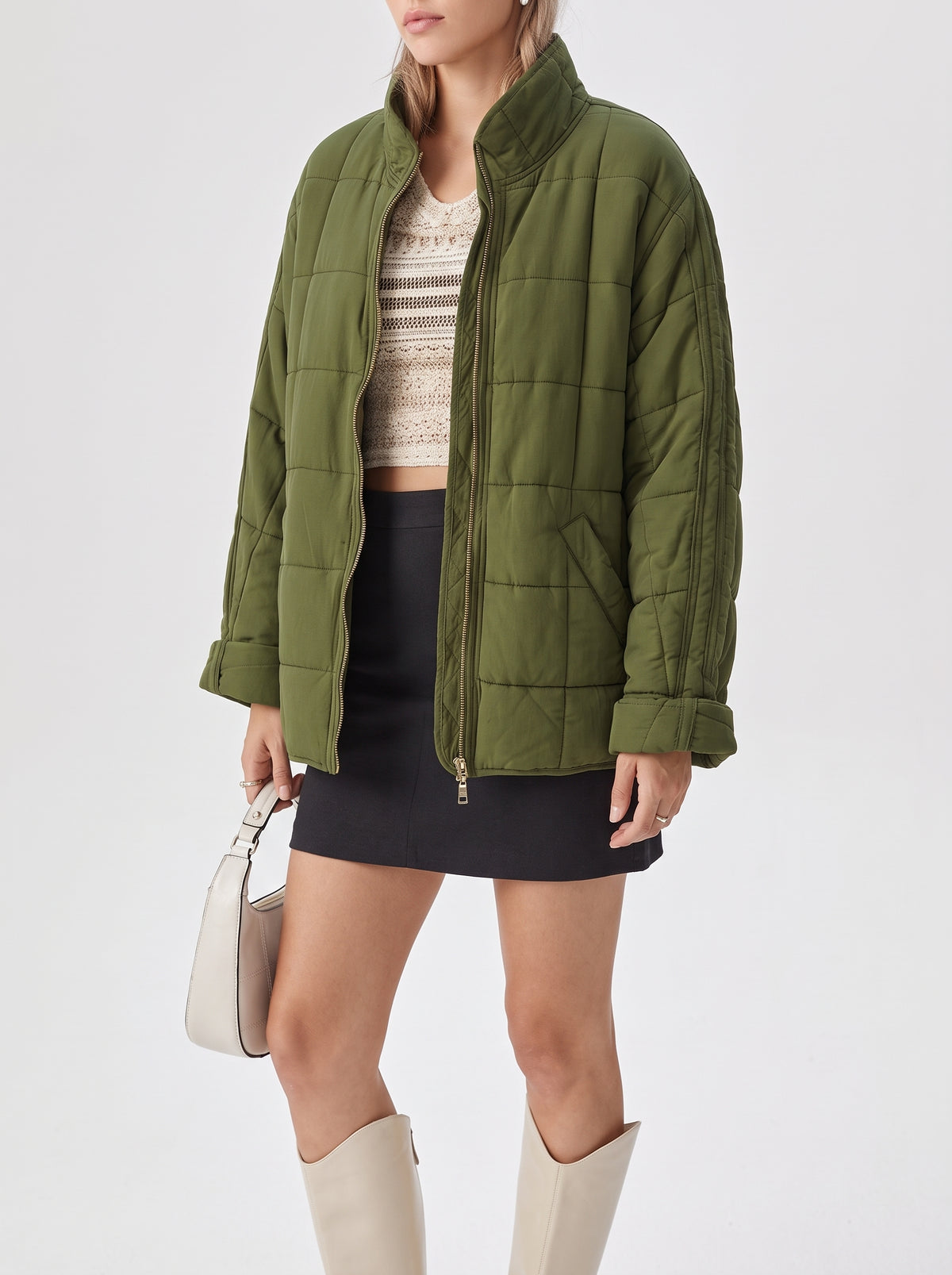 Veste matelassée légère Sabine - Kaki