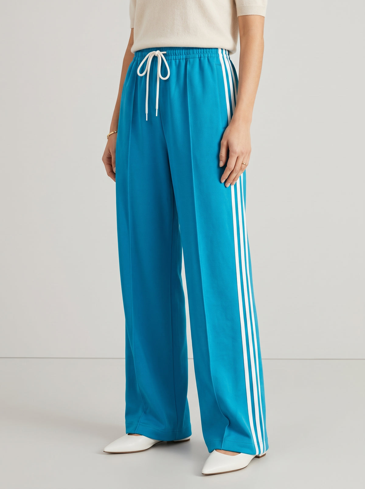 Pantalon de jogging Sandra à rayures - Bleu