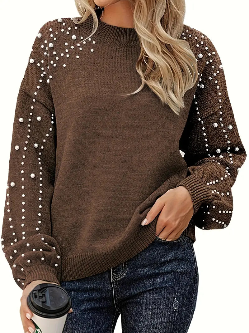 PERRINE — Pull en Maille à Col Rond