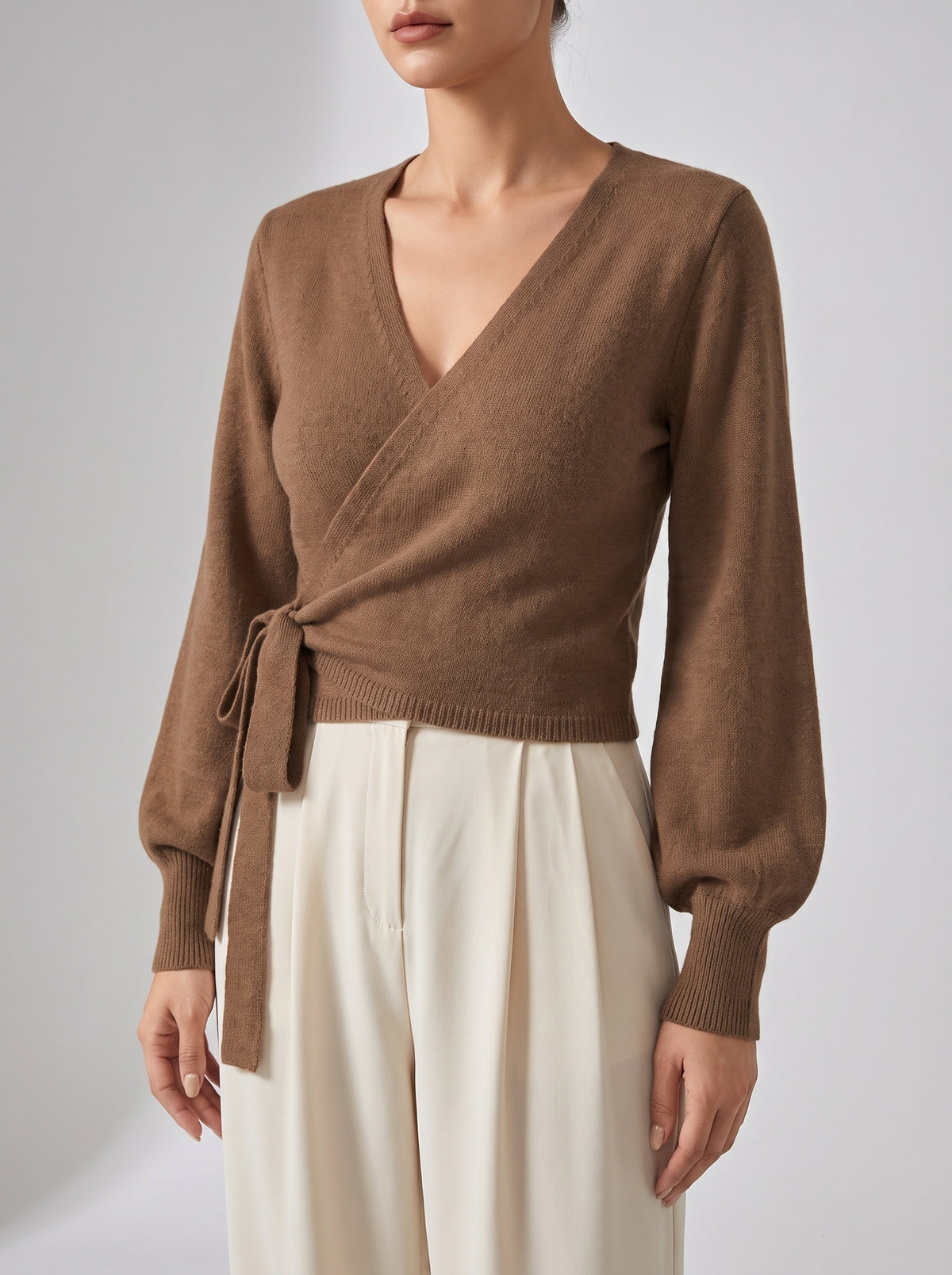 Diana Knitted Cardigan - Brown