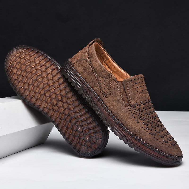 Carter James Mocassin en cuir véritable